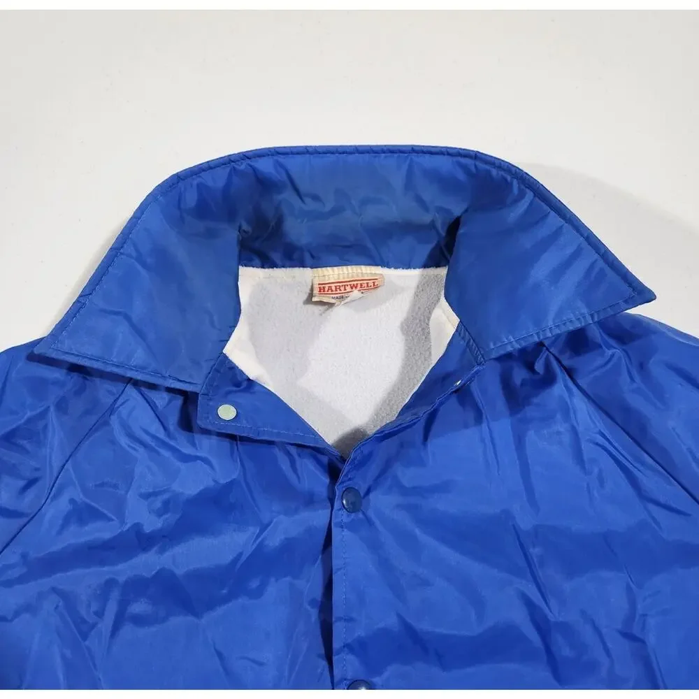 Vtg 747 plane Hartwell Bomber Jacket Mens Sz Large Snap Up MADE USA